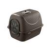 Cat litter box with a door - brown