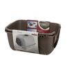 Cat litter box with a door - brown