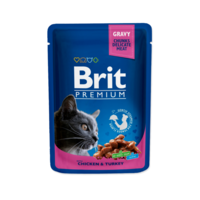 Brit Premium konservi kaķiem- vista ar tītaru 100g 