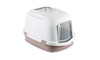 Cat litter box SUPER QUEEN (white/beige)