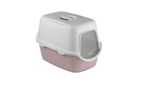 CATHY cat litter box with lid and filter (white/cream)