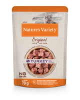 Konservi Nature's Variety Cat Original Turkey 0.070 Kg - Konservi ar tītaru pieaugušiem kaķiem