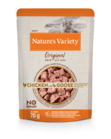 Konservi Nature's Variety Cat Original Chicken with Goose 0.070 kg - Konservi ar vistu un zoss gaļu pieaugušiem kaķiem