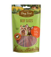 Dog Fest Beef slices - Liellopu sloksnītes (mazo šķirņu suņiem),  55 g.
