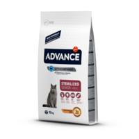 ADVANCE CAT SENIOR 10+ STERILIZED  10,0KG - VECIEM STERILIZĒTIEM KAĶIEM (VISTA UN MIEŽII)
