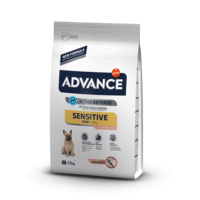 ADVANCE DOG MINI ADULT SENSITIVE SALMON & RICE 7.5KG - JUTĪGIEM SUŅIEM (LASIS AR RĪSIEM)