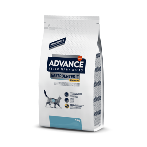 ADVANCE VET CAT GASTROENTERIC SENSITIVE 1.5KG - Pieaugušiem kaķiem gremošanas trakta veselībai