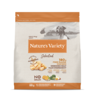Nature's Variety Dog Selected Mini  Free Range Chicken 0.6 Kg - sausā bariba ar brīvi turētu vistu pieaugušiem suņiem