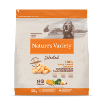 Nature's Variety Dog Selected  Medium Adult Free Range chicken 0,6 kg - sausā barība ar brīvi turētu vistu pieaugušiem suņiem