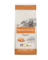 Nature's Variety Dog Original No Grain Medium Adult Salmon 12 Kg - bezgraudu sausā barība ar lasi pieaugušiem suņiem